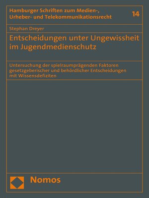 cover image of Entscheidungen unter Ungewissheit im Jugendmedienschutz